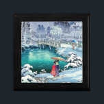 Tsuchiya Koitsu - Spring Snow at Maruyama Gift Box<br><div class="desc">Spring Snow at Maruyama,  Kyoto (Haru no yuki,  Kyoto Maruyama) - Tsuchiya Koitsu,  Woodblock color print,  1936</div>
