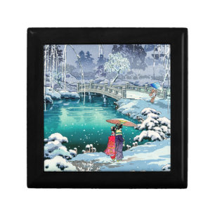 Tsuchiya Koitsu - Spring Snow at Maruyama Gift Box
