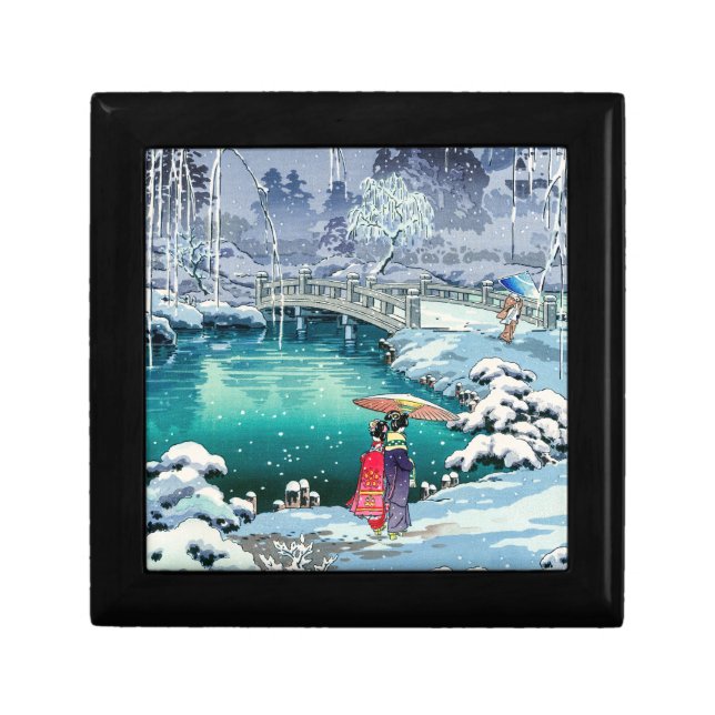 Tsuchiya Koitsu - Spring Snow at Maruyama Gift Box (Front)