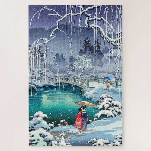 Tsuchiya Koitsu _ Spring Snow at Maruyama Jigsaw Puzzle