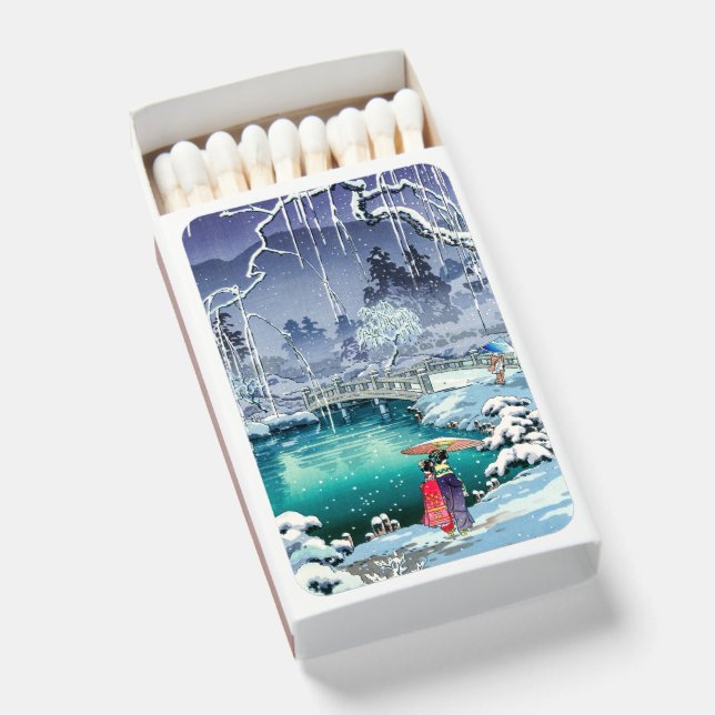 Tsuchiya Koitsu - Spring Snow at Maruyama Matchboxes (Front Open)