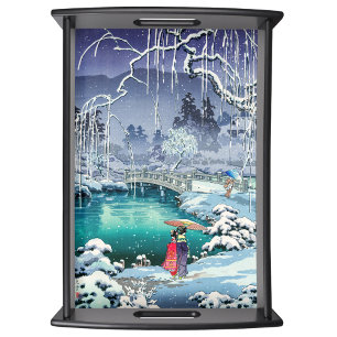 Tsuchiya Koitsu - Spring Snow at Maruyama Serving Tray