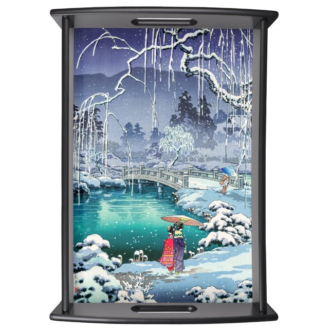 Tsuchiya Koitsu - Spring Snow at Maruyama Serving Tray (Creator Uploaded)