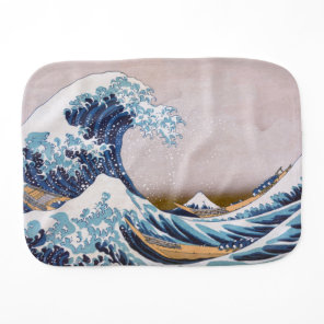 Tsunami Great Wave off Kanagawa Japan by Hokusai Baby Burp Cloth