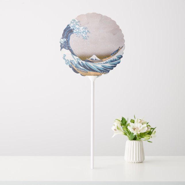 Tsunami Great Wave off Kanagawa Japan by Hokusai Balloon (In SItu)