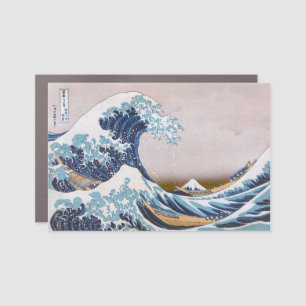 Tsunami Great Wave off Kanagawa Japan by Hokusai Car Magnet