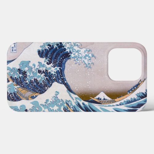 Tsunami Great Wave off Kanagawa Japan by Hokusai iPhone 13 Pro Case