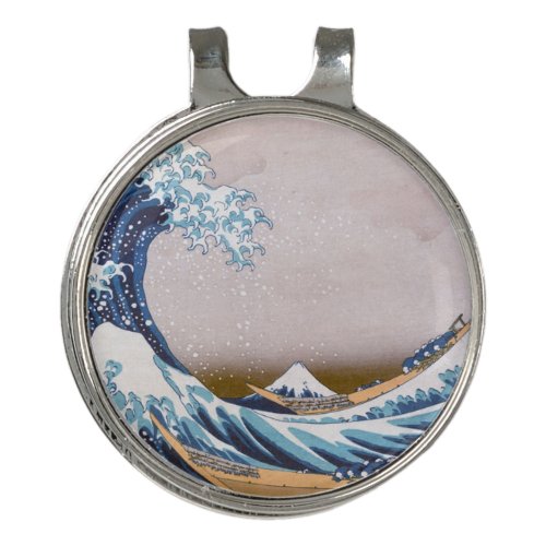 Tsunami Great Wave off Kanagawa Japan by Hokusai Golf Hat Clip