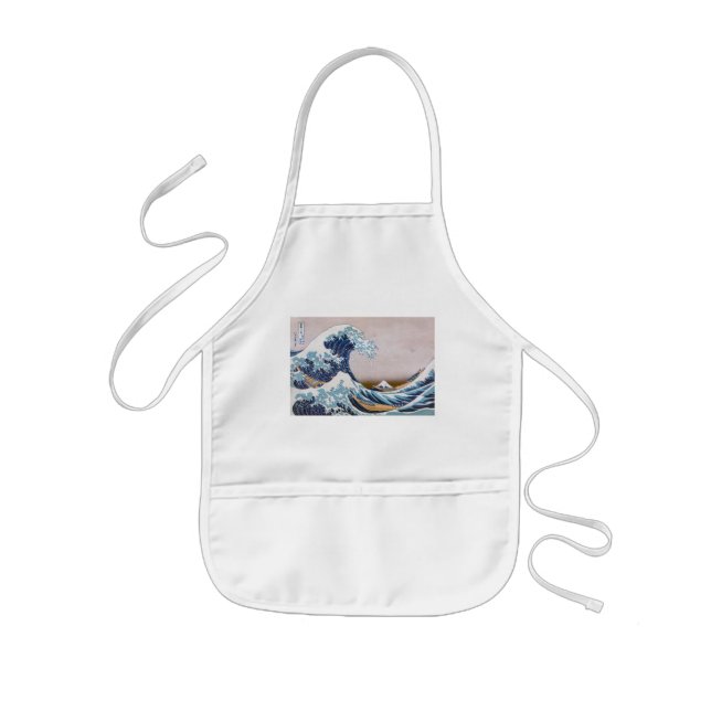 Tsunami Great Wave off Kanagawa Japan by Hokusai Kids' Apron (Front)
