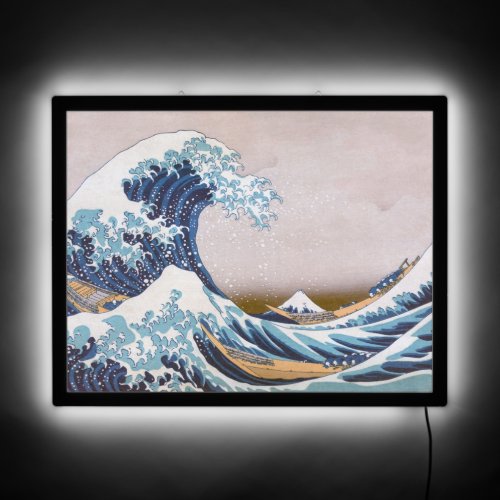 Tsunami Great Wave off Kanagawa Japan by Hokusai LED Sign