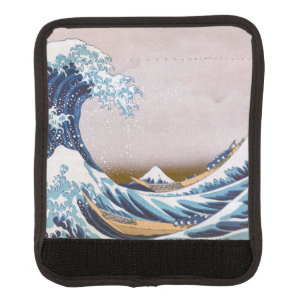 Tsunami Great Wave off Kanagawa Japan by Hokusai Luggage Handle Wrap