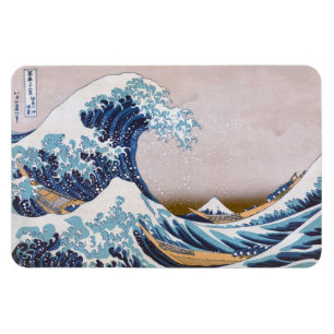 Tsunami Great Wave off Kanagawa Japan by Hokusai Magnet