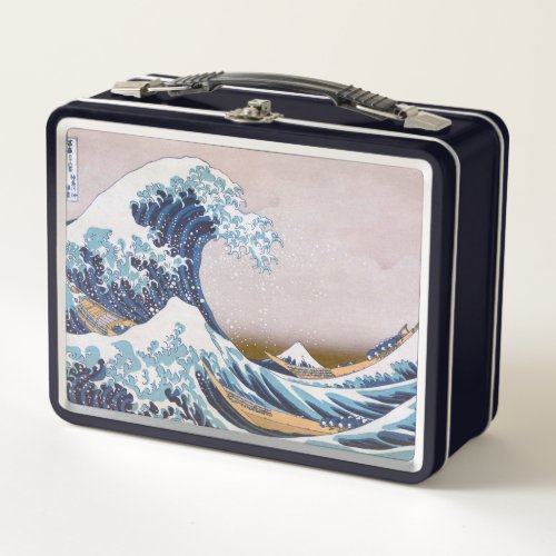 Tsunami Great Wave off Kanagawa Japan by Hokusai Metal Lunch Box