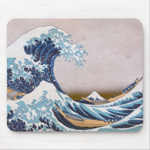 Tsunami Great Wave off Kanagawa Japan by Hokusai Mouse Pad