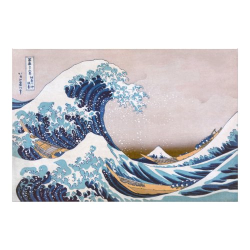 Tsunami Great Wave off Kanagawa Japan by Hokusai Photo Print