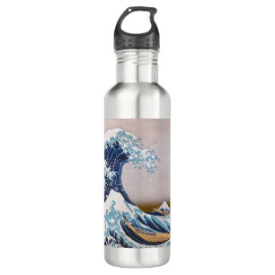 Tsunami Great Wave off Kanagawa Japan by Hokusai Stainless Steel Water Bottle