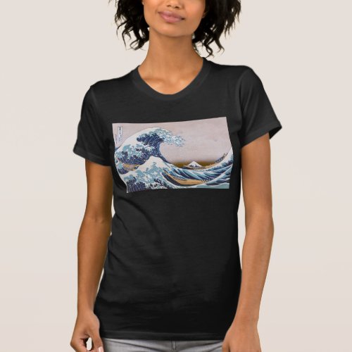 Tsunami Great Wave off Kanagawa Japan by Hokusai T_Shirt