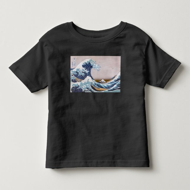 Tsunami Great Wave off Kanagawa Japan by Hokusai Toddler T-shirt (Front)