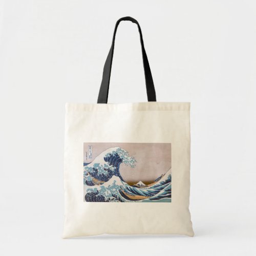 Tsunami Great Wave off Kanagawa Japan by Hokusai Tote Bag