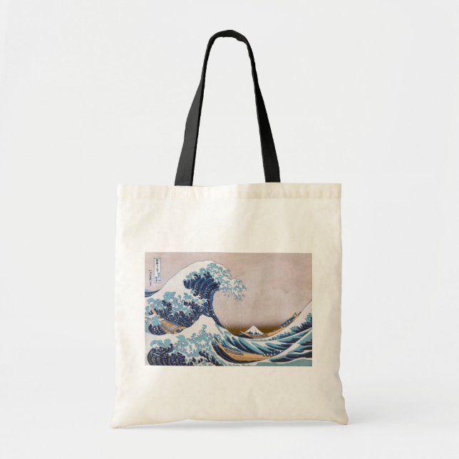 Tsunami Great Wave off Kanagawa Japan by Hokusai Tote Bag (Front)