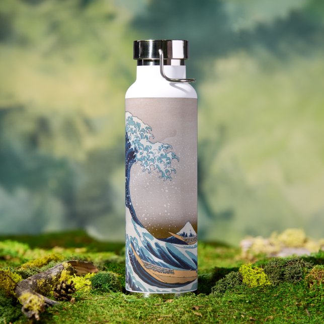 Tsunami Great Wave off Kanagawa Japan by Hokusai Water Bottle | Zazzle
