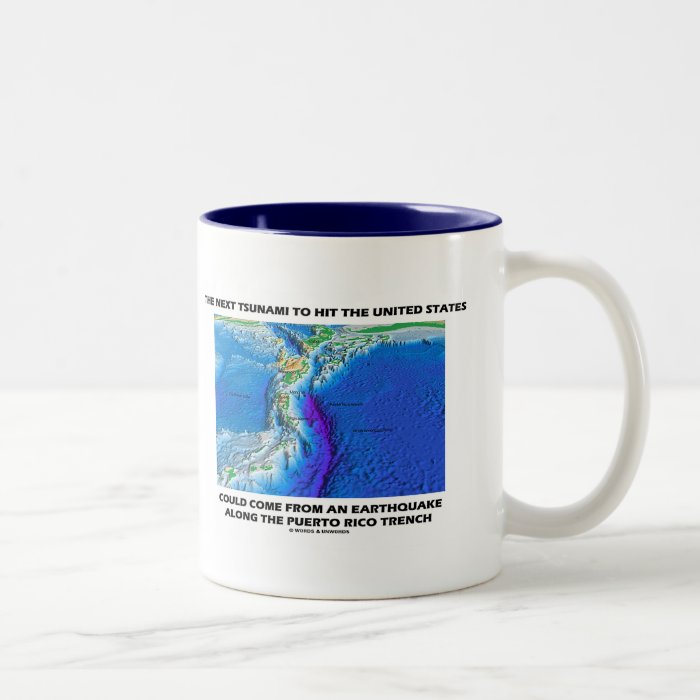 Tsunami Puerto Rico Trench (Plate Tectonics Earth) Coffee Mug