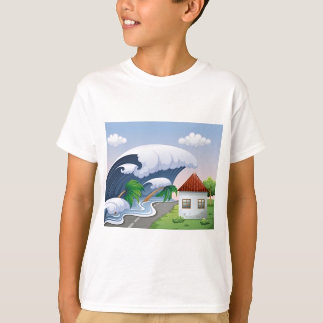 Tsunami Wave T-Shirt (Front)