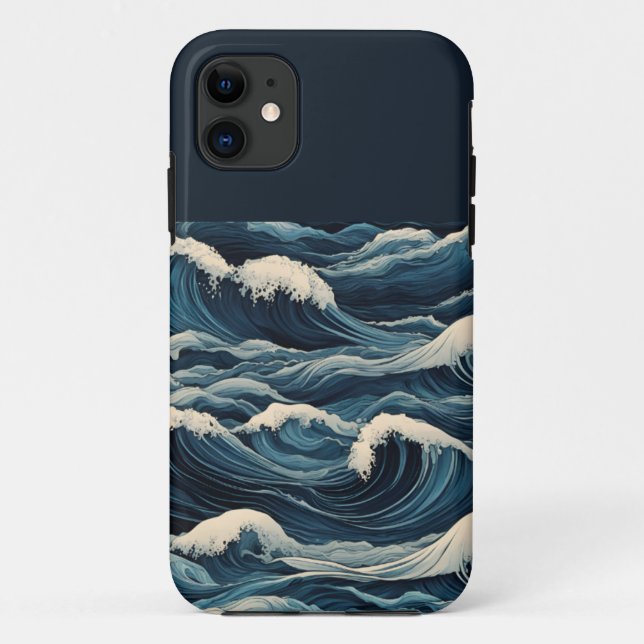 Tsunami Waves Case-Mate iPhone Case (Back)