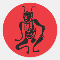 Tsuno-daishi Protection Symbol-01 Classic Round Sticker