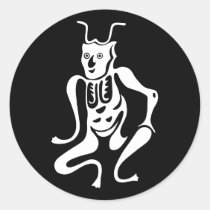 Tsuno-daishi Protection Symbol-01 Classic Round Sticker