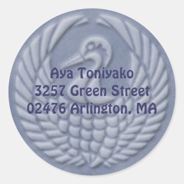 tsuru classic round sticker (Front)