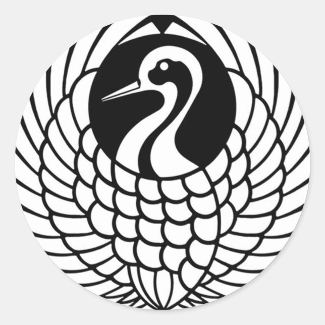 Tsuru Crane sticker (Front)