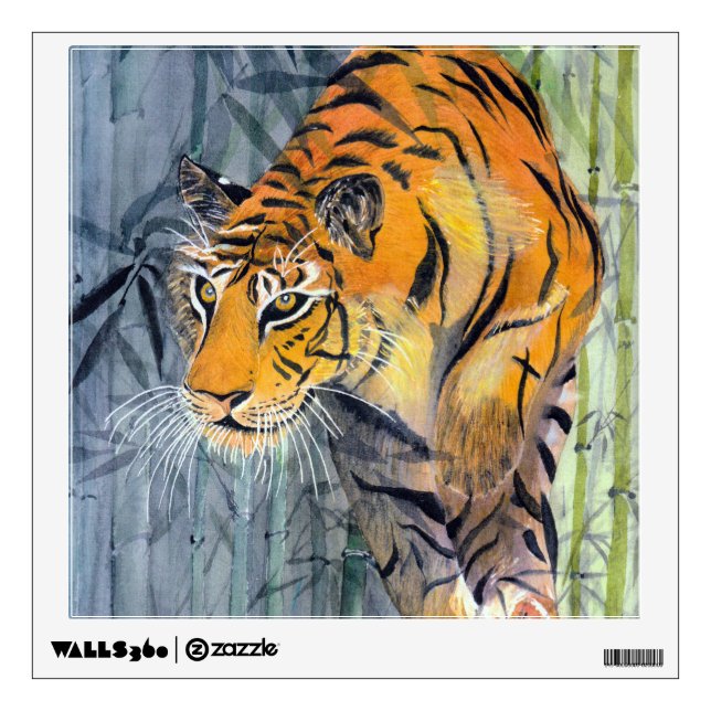 Tsuyako Tiger Wall Decal (Front)