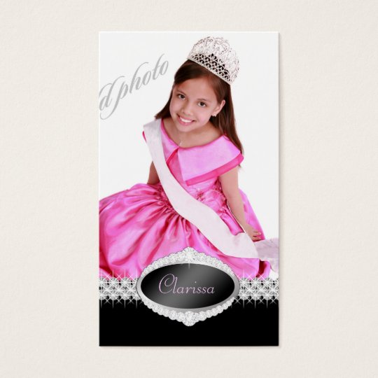 TT-Diamond Bliss Beauty Pageant Photo Card