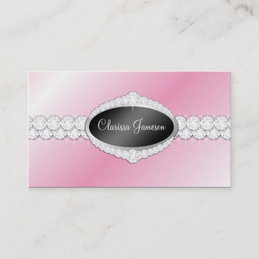 Customizable TT-Diamond Bliss Emblem Photo Card Business Card