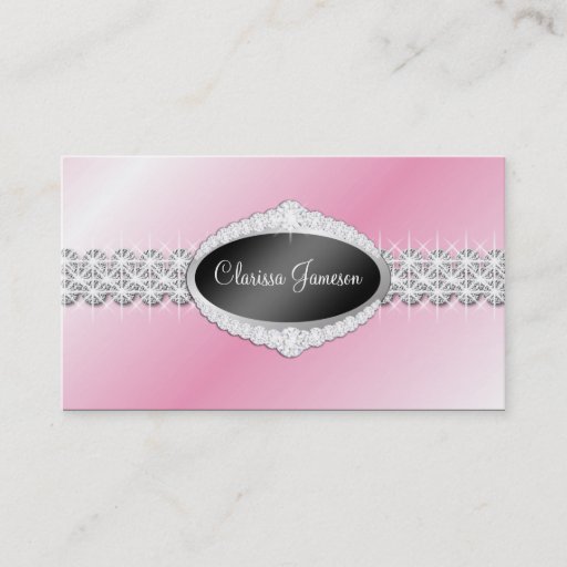 Customizable TT-Diamond Bliss Emblem Photo Card Business Cards