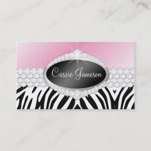 TT-Diamond Bliss Emblem Zebra Photo Card