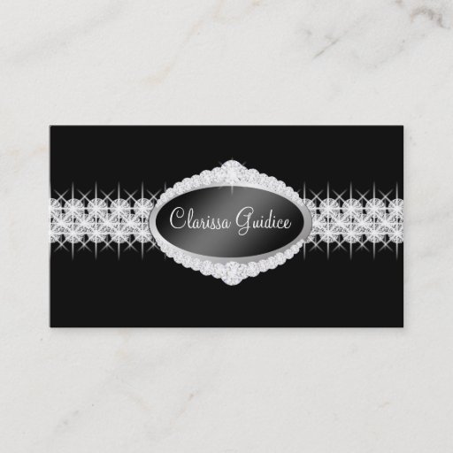 Customizable TT-Diamond Bliss EnblemPhoto Card Business Card Template