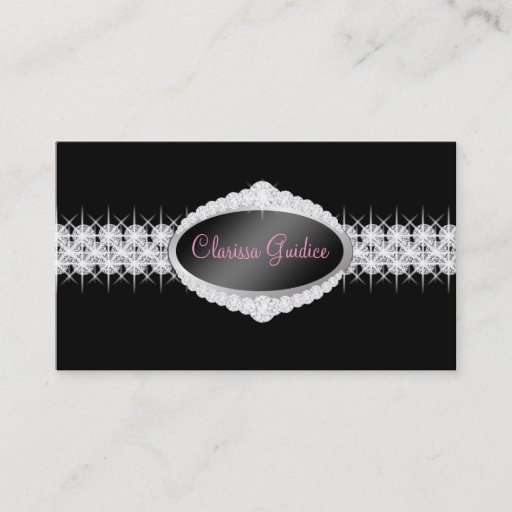 Customizable TT-Diamond Bliss EnblemPhoto Card Business Card Template