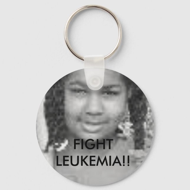 tt FIGHT LEUKEMIA - Customized - Customized Keychain (Front)