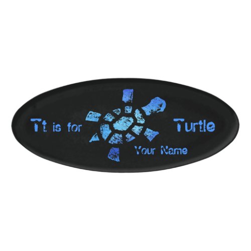 Tt is for Turtle Name Tag