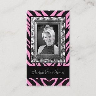 TT-Jeweled Frame Beauty Pageant Card