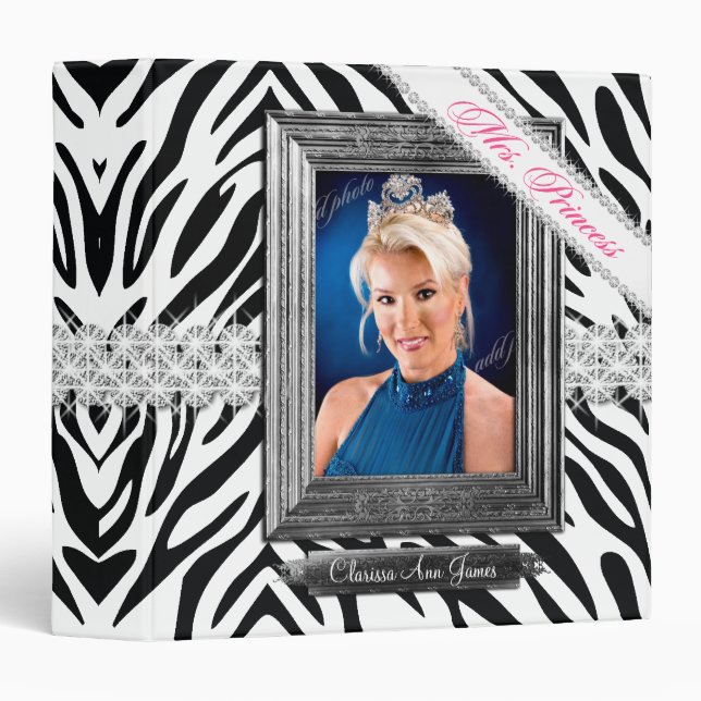 TT-Mrs. Princess Beauty Pageant Binder Pink (Front/Spine)