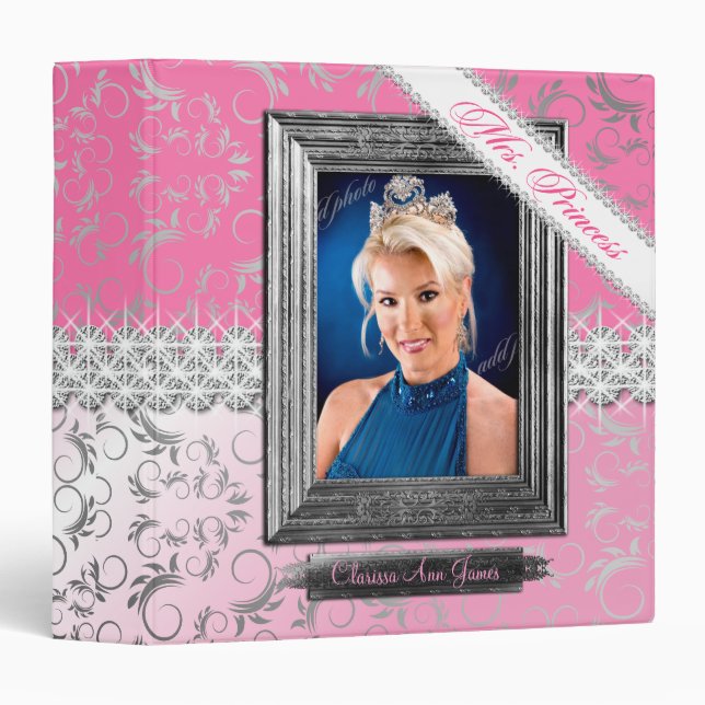 TT-Mrs. Princess Beauty Pageant Binder Two Tone (Front/Spine)