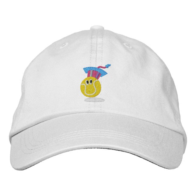 TTA_smiling ball (basic adjustable) Embroidered Baseball Hat (Front)