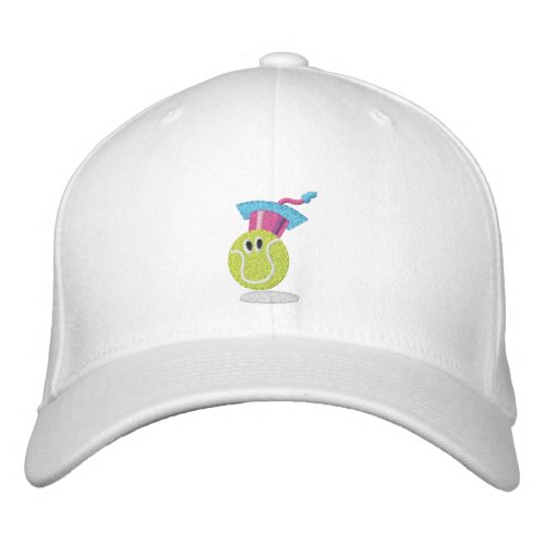 TTA_smiling ball  name on side Embroidered Baseball Hat