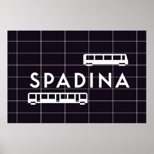 TTC - Spadina Station Trains Poster