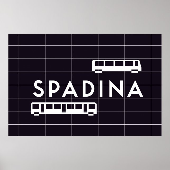 TTC - Spadina Station Trains Poster (Front)