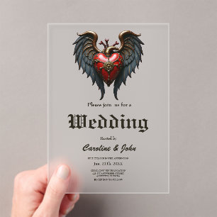 TThe pulsating heart of mechanics, Acrylic Invitations