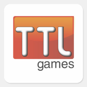 TTL Games Logo Square Sticker